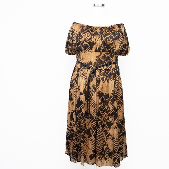 Donna Karan New York - Off-The-Shoulder Midi Dress - Picture 10 of 15